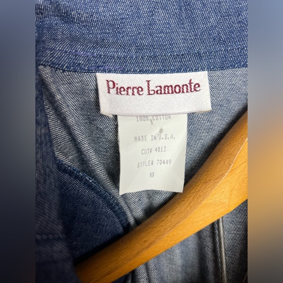 Vintage NWT Pierre LaMonte denim bomber jacket - Picture 2 of 8